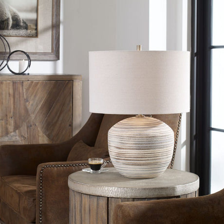   Modern European furniture - Earth-Toned Ceramic Table Lamp - www.oroa.com | Oroa.com