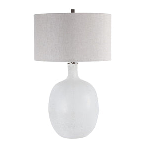   Mottled White Glass Table Lamp | Oroa.com