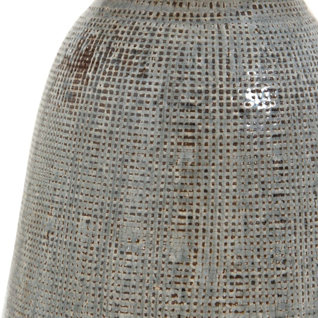   Modern European furniture - Gray Textured Ceramic Table Lamp - www.oroa.com | Oroa.com