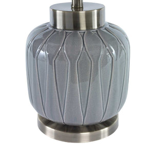   Gray Embossed Ceramic Buffet Lamp | Oroa.com
