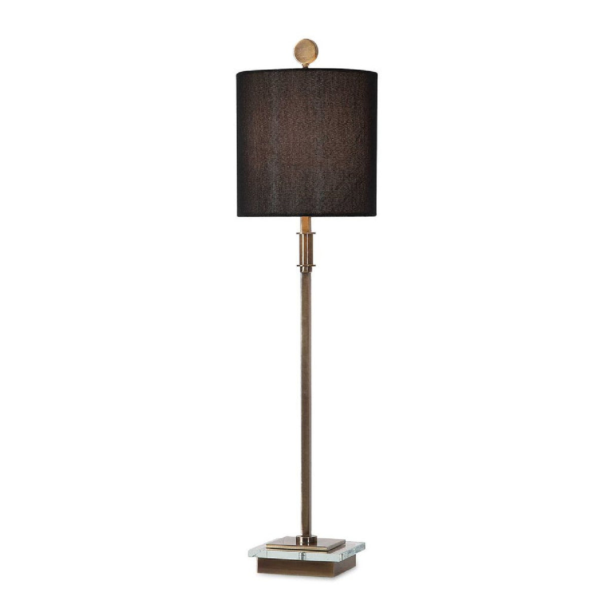   Black Linen Table Lamp | Oroa.com