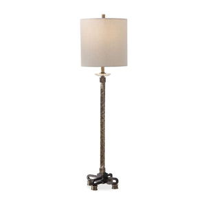   Hammered Antique Brass Buffet Lamp | Oroa.com