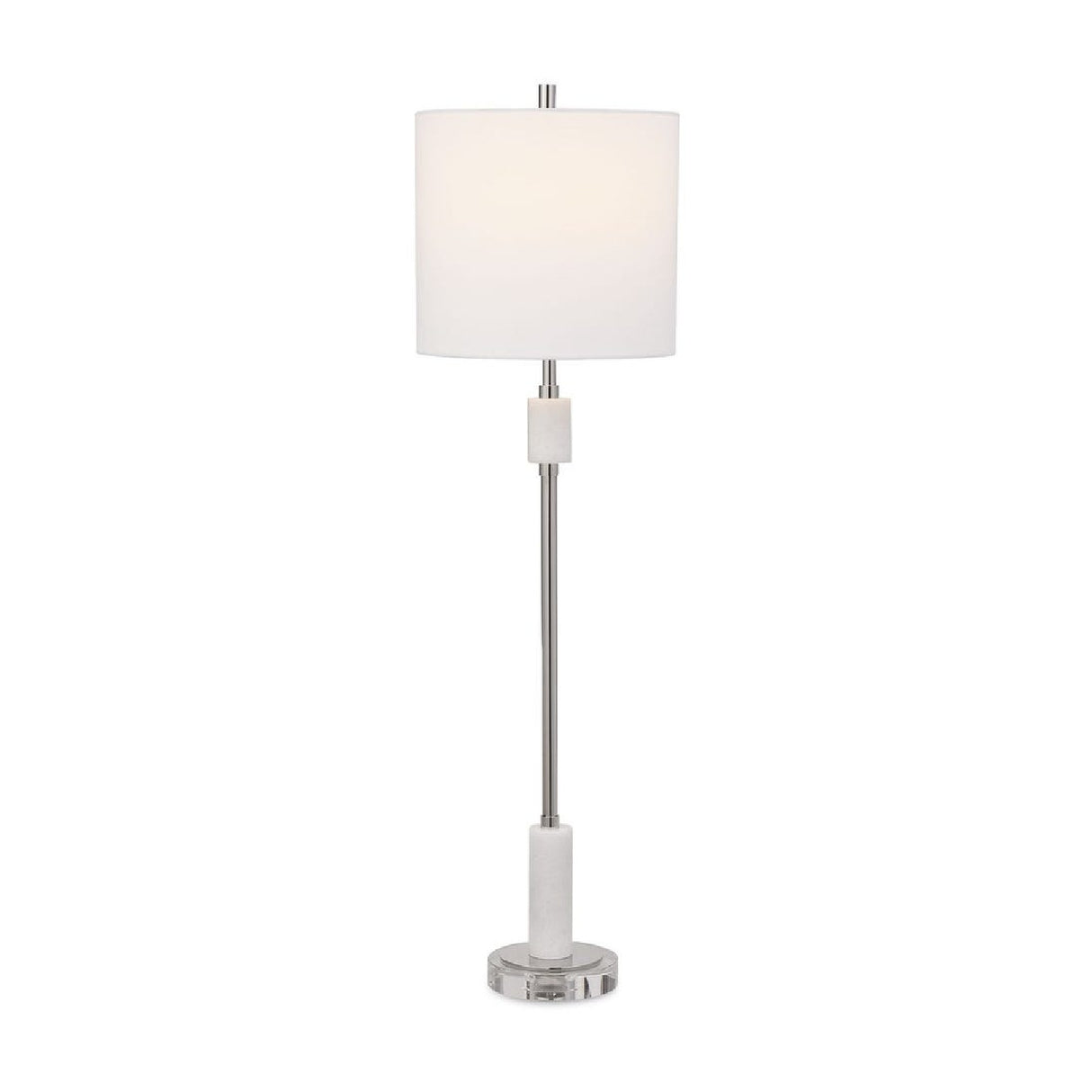   Polished Nickel Buffet Lamp | Oroa.com
