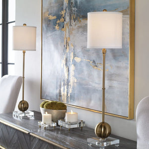   Brushed Brass Buffet Lamp | Oroa.com