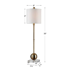   Brushed Brass Buffet Lamp | Oroa.com