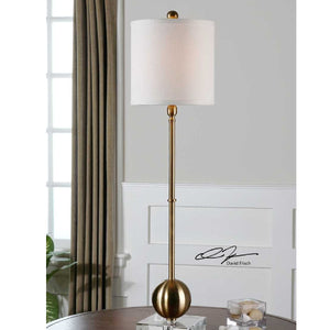   Brushed Brass Buffet Lamp | Oroa.com