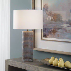   Frosted Gray Ceramic Table Lamp | Oroa.com