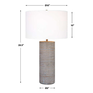   Frosted Gray Ceramic Table Lamp | Oroa.com