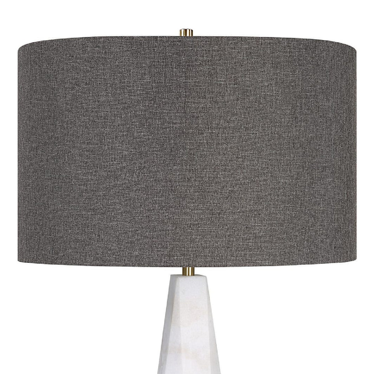   White Conical Marble Table Lamp | Oroa.com