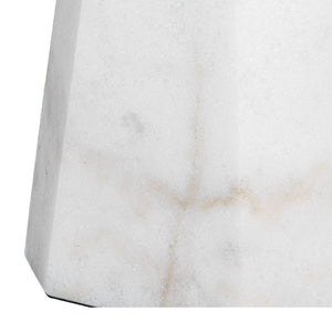   White Conical Marble Table Lamp | Oroa.com