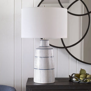   Modern European furniture - Ceramic Nautical Stripes Table Lamp - www.oroa.com | Oroa.com
