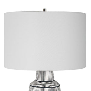   Modern European furniture - Ceramic Nautical Stripes Table Lamp - www.oroa.com | Oroa.com