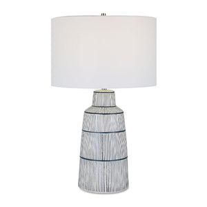   Modern European furniture - Ceramic Nautical Stripes Table Lamp - www.oroa.com | Oroa.com