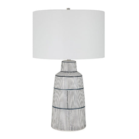   Modern European furniture - Ceramic Nautical Stripes Table Lamp - www.oroa.com | Oroa.com