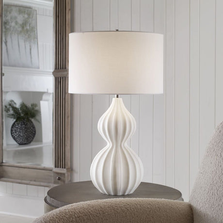   Modern European furniture - White Marble Inspired Table Lamp - www.oroa.com | Oroa.com