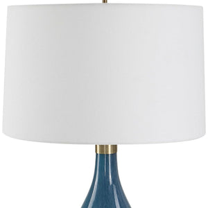   Blue Art Glass Table Lamp | Oroa.com