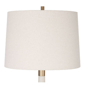   Tapered White Stone Table Lamp | Oroa.com