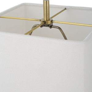   White Marble Block Buffet Lamp | Oroa.com