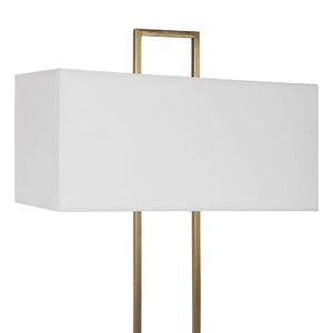   White Marble Pillar Table Lamp | Oroa.com
