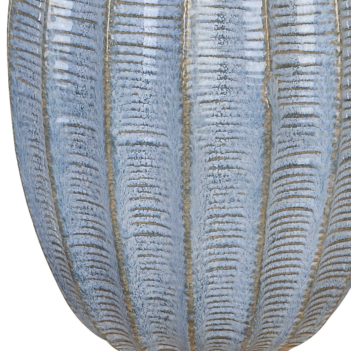   Modern European furniture - Scalloped Blue Ceramic Table Lamp - www.oroa.com | Oroa.com