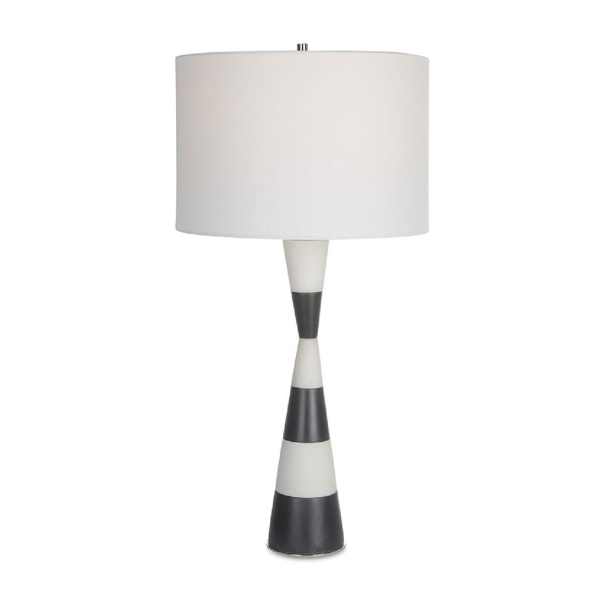   Black & White Stone Table Lamp | Oroa.com