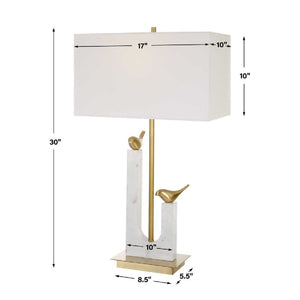  Gold Birds Table Lamp | Oroa.com