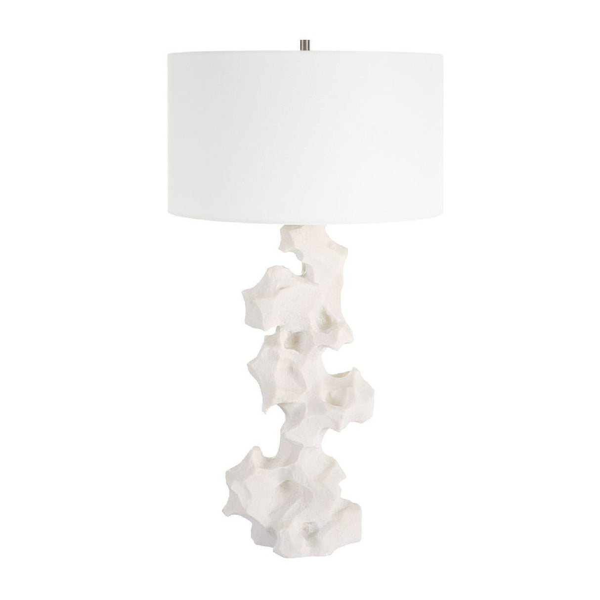   Organic-Shaped White Stone Table Lamp | Oroa.com