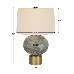   Modern European furniture - Smoky Gray Glass Table Lamp - www.oroa.com | Oroa.com