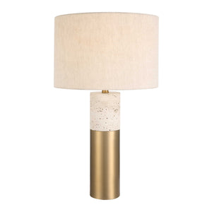   Brass & Stone Table Lamp | Oroa.com
