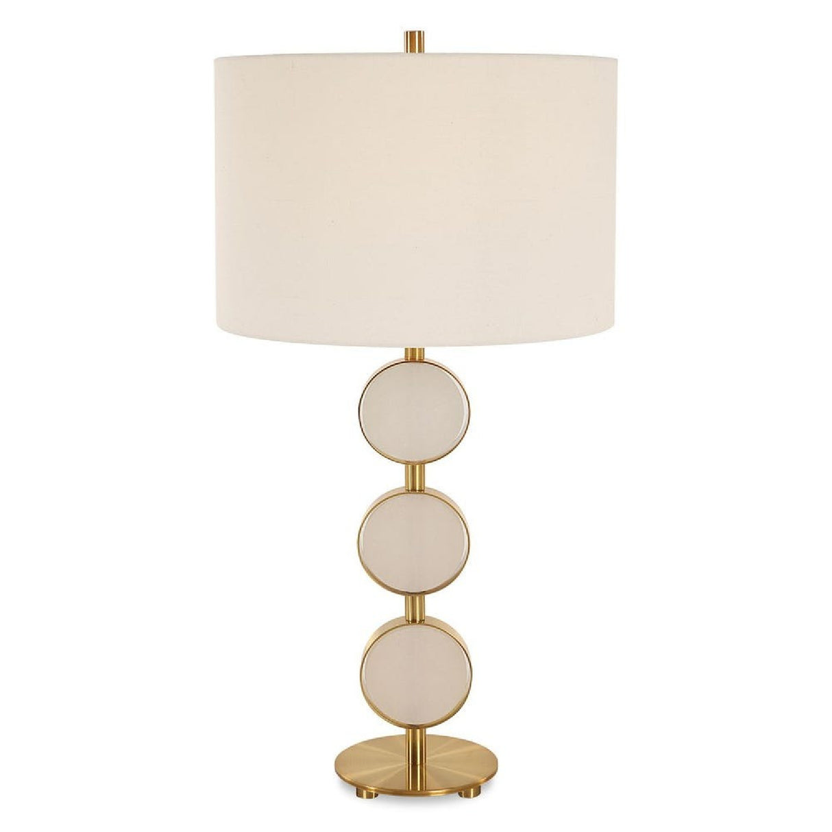   Modern European furniture - Round Alabaster Table Lamp - www.oroa.com | Oroa.com