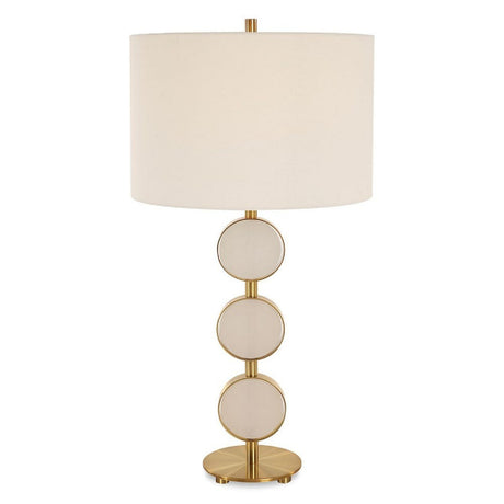   Modern European furniture - Round Alabaster Table Lamp - www.oroa.com | Oroa.com