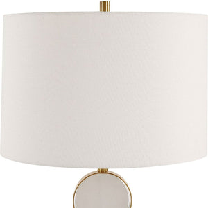   Modern European furniture - Round Alabaster Table Lamp - www.oroa.com | Oroa.com