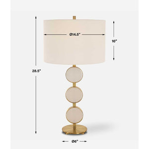   Modern European furniture - Round Alabaster Table Lamp - www.oroa.com | Oroa.com