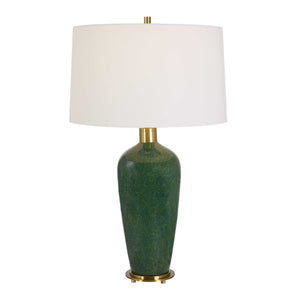   Mottled Green Ceramic Table Lamp | Oroa.com