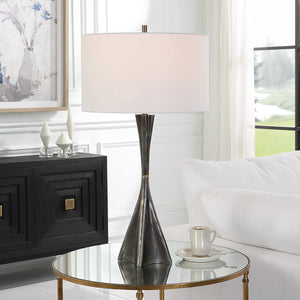   Textured Cast Iron Table Lamp | Oroa.com