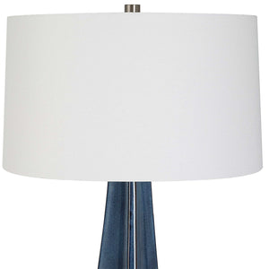   Modern European furniture - Tapered Blue Ceramic Table Lamp - www.oroa.com | Oroa.com