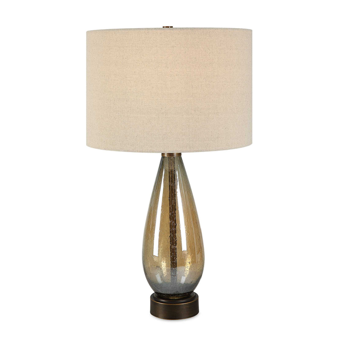   Teardrop Amber Glass Table Lamp | Oroa.com