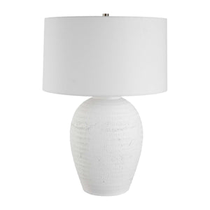   Urn-Shaped White Ceramic Table Lamp | Oroa.com