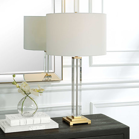   Modern European furniture - Square Column Base Table Lamp - www.oroa.com | Oroa.com