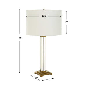   Modern European furniture - Square Column Base Table Lamp - www.oroa.com | Oroa.com