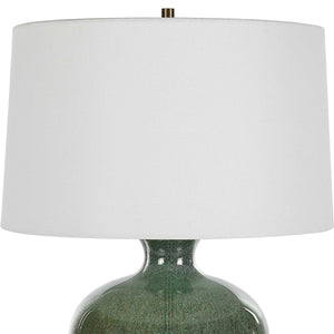   Modern European furniture - Aged Green Glass Table Lamp - www.oroa.com | Oroa.com