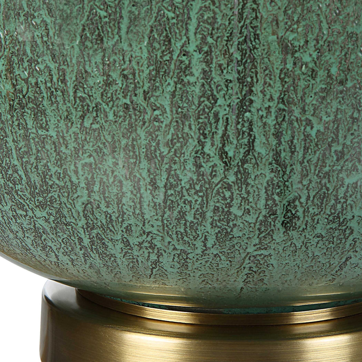   Modern European furniture - Aged Green Glass Table Lamp - www.oroa.com | Oroa.com