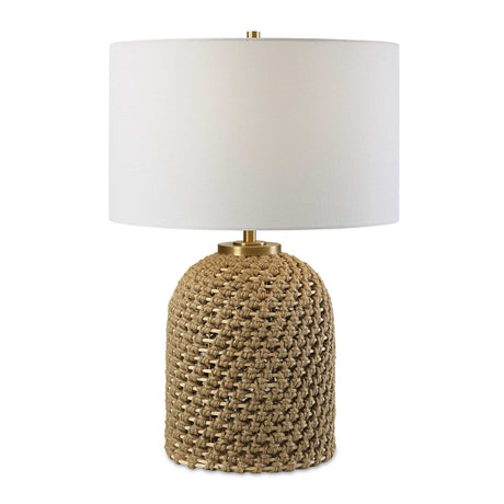   Modern European furniture - Knotted Natural Rope Table Lamp - www.oroa.com | Oroa.com