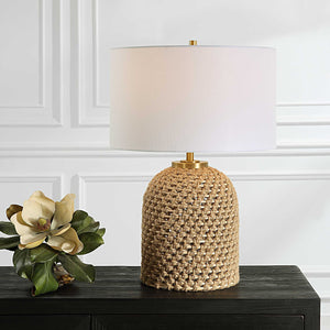   Modern European furniture - Knotted Natural Rope Table Lamp - www.oroa.com | Oroa.com