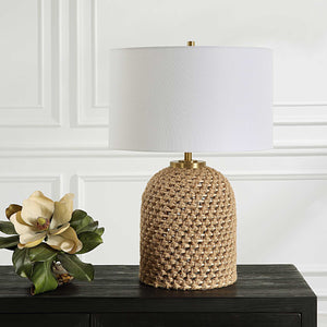   Modern European furniture - Knotted Natural Rope Table Lamp - www.oroa.com | Oroa.com