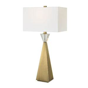   Tapered Brass Table Lamp | Oroa.com