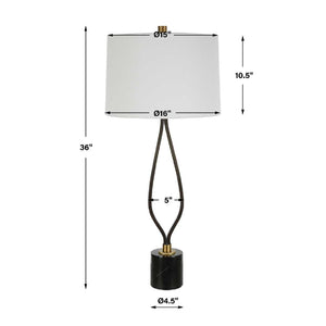   Wishbone Shaped Iron Table Lamp | Oroa.com