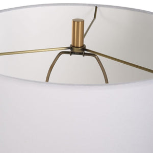   Beige Travertine Conical Table Lamp | Oroa.com
