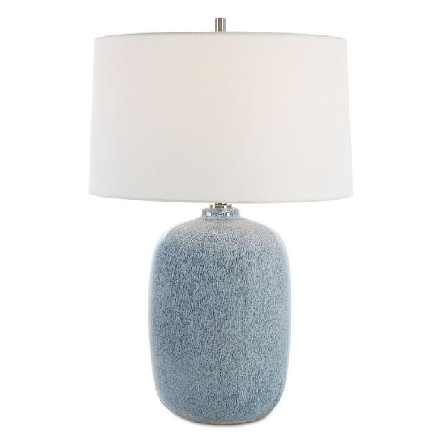 Modern European furniture - Sky Blue Ceramic Table Lamp - www.oroa.com