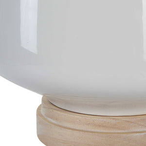   White Gloss Ceramic Table Lamp | Oroa.com